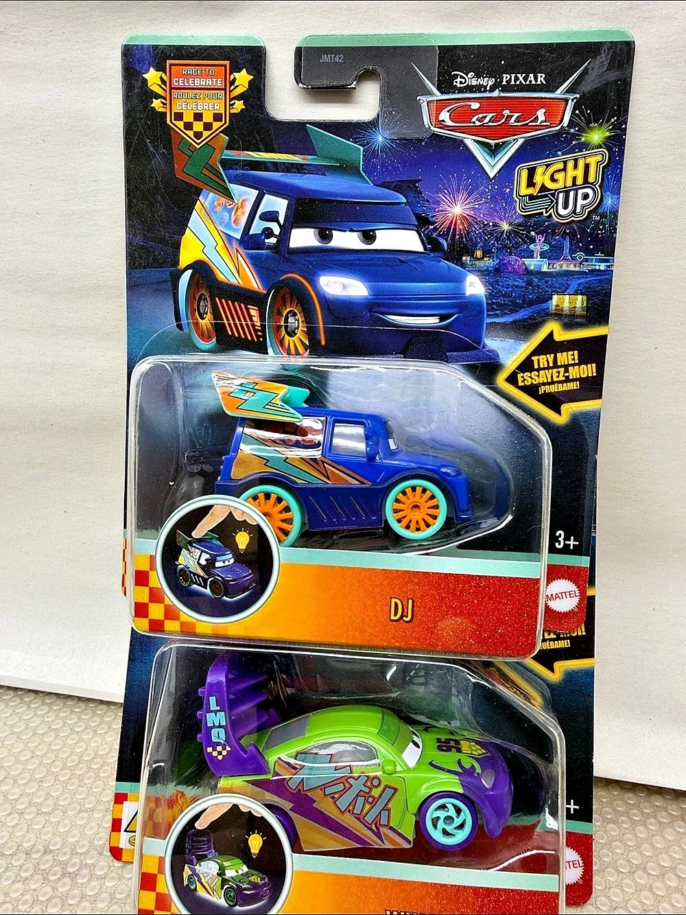Disney Pixar Cars Lightyear Up DJ and Wingo Die-Cast Cars DJ & Wingo NWT